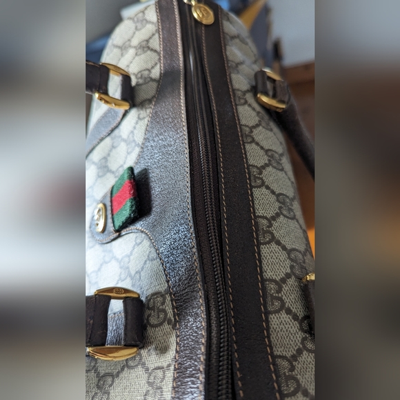 Gucci GG Canvas Web Sherry line Boston Bag - Picture 13 of 15